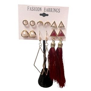 ❤️NWT Fashion Jewelry 6 Pack Earrings
